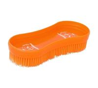 START Brosse Cheval Flexible Et Légère Pour Enlever Poils Morts, Saleté + Massage Doux - Pelage Brillant Et Confort Total - MagicBrush (Orange)