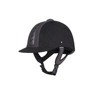Start Casque Équitation Adulte - Réglable & Protection Fiable pour Sécurité Maximale - Ventilation Avant/Arrière & Visière Soleil - Confort avec Doublure Lavable - Sport+ (M, Noir/Gris)