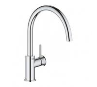 GROHE Robinet de cuisine évier Start, bec haut, rotation bec 360°, robinet installation et nettoyage facile, conduit sans plomb et nickel, chromé, 31553001 (Import Allemagne)