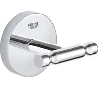 Start Cosmopolitan Patère Murale Pour Salle De Bain,Fixations Cachées,Platine De Fixation Incluse,Métal,A Coller Quickglue Ou À Visser,Chromé,41168000