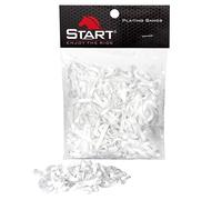 Start Élastiques à crinière Cheval (500 pcs) en Silicone indéchirable - Tenue sûre, délicat pour la crinière, Aspect Quasi Invisible, Usage Quotidien et Concours (Blanc)