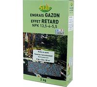 Start Engrais gazon effet retard bleu/blanc/rouge 13.5-7-5.5 +3Mgo étui avec fenêtre 2kg 2kg EFR2