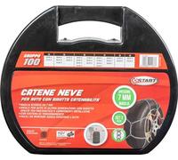 Start Ensemble de 2 chaînes à neige homologuées | Groupe 100 | 7 mm d'épaisseur | Montage sur tableau vidéo | Installation simple en 3 minutes | Silence maximale | Maillots de rechange | Gants inclus