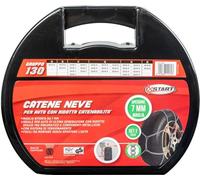 Start Ensemble de 2 chaînes à neige homologuées | Groupe 130 | 7 mm d'épaisseur | Montage sur tableau vidéo | Installation simple en 3 minutes | Silence maximale | Maillots de rechange | Gants inclus