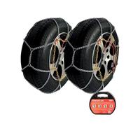 Start Ensemble de 2 chaînes à neige homologuées | Groupe 70 | 7 mm d'épaisseur | Montage sur tableau vidéo | Installation simple en 3 minutes | Silence maximale | Maillots de rechange | Gants inclus