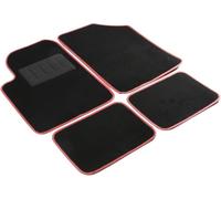 START - Ensemble de Tapis de Voiture, Moquette Non Toxique et Antistatique, Talonnette PVC Antidérapante, Fond Imperméable en Caoutchouc, 72 x 43 cm, Rouge, Polychlorure de Vinyle Moquette PVC