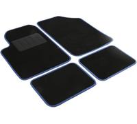 Start - Ensemble de Tapis de Voiture, Moquette Non Toxique, PVC Antidérapant, Fond Imperméable, Bord Couture Polypropylène, Bleu, Polychlorure de Vinyle Moquette PVC