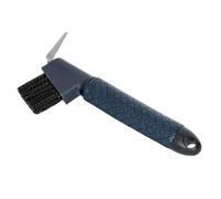 START Grattoir à sabots, avec brosse, ergonomique, pour chevaux, robuste, 2 en 1, avec poignée antidérapante pour un entretien facile et sûr, bleu foncé