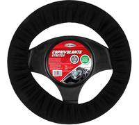 Start Housse de Volant de Voiture Extensible, diamètre 37-39 cm, Noire, Universelle, Polyester, TPR, matériaux Non Toxiques testés