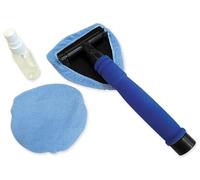 Start Kit raclette Magic Glass Cleaner - nettoyant pour vitres avec Manche télescopique et Chiffon en Microfibre, idéal pour Les Pare-brises et Les Surfaces Difficiles d'accès