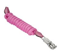 Start Longe pour cheval 2 m - Sécurité et confort - Crochet de panique pour les urgences - Matériau tressé doux et robuste et élégant - Brillance (rose, crochet de panique)