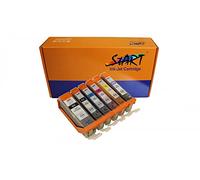 START - Lot de 6 cartouches d'encre de rechange compatibles pour Canon PGI-530 PGBK XL Black.CLI-531BK XL Photo-Black.CLI-531C XL Cyan CLI-531M XL Magenta.CLI-531Y XL Yellow. CLI-531GY XL Gris