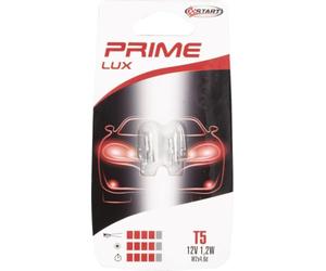 START Paire d'ampoules de voiture en verre T5 12 V 1,2 W W2x4.6d