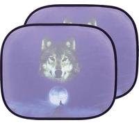 Start Paire de Rideaux latéraux électrostatiques Stick It en Verre teinté Wolf Baby Car 44 x 36 cm