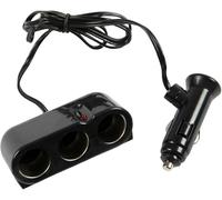 Start Prise Allume-Cigare à Trois Voies avec Fil 12 V, Alimentation 8 A, Longueur de câble 100 cm