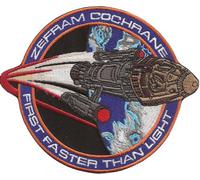 StarT rek zefram Cochrane Rocket First Faster Than Light Badges Patch