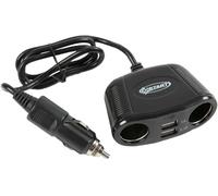 START Répartiteur 2 Voies Prise Allume-Cigare + 2USB 2,1 A et 1 A Voiture Accessoires intérieur