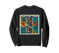 Start Roll Finish Kayak Cross Sweatshirt