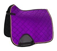 Start Seville Tapis de selle pour cheval, tapis de selle baroque avec cordon décoratif, tapis de selle pour cheval, pour dressage (DR) et polyvalence (VS) (violet, dressage)