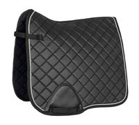 Start Seville Tapis de selle pour cheval, tapis de selle baroque avec cordon décoratif, tapis de selle pour cheval, pour dressage (DR) et polyvalence (VS) (noir, dressage)