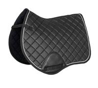 Start Seville Tapis de selle pour cheval, tapis de selle baroque avec cordon décoratif, tapis de selle pour cheval, pour dressage (DR) et polyvalence (VS) (noir, polyvalence)