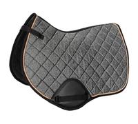 Start Seville - Tapis de selle pour chevaux, tapis de selle cheval, tapis de selle baroque incl. cordon décoratif, tapis de selle sang-chaud pour cheval pour dressage (DR) et polyvalence (VS) (gris