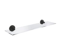 Start tablette porte-savon en verre 53 cm avec fixations cachées, noir mat (G412022430)