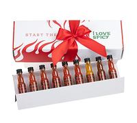 Start the Fire Coffret Cadeau - 9 x 20 ml Sauces Piquantes Fermentées - De Doux à Brutal - Pour Dégustation Chili - Artisanales - Sans Additifs