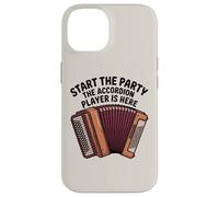 Start The Party Accordéon Player Instrument de Musique Coque pour iPhone 14