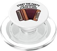 Start The Party Accordéon Player Instrument de Musique PopSockets PopGrip pour MagSafe