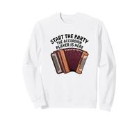 Start The Party Accordéon Player Instrument de Musique Sweatshirt