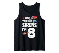 Start Your Sirens I am 8 Ans 8th Birthday Kid Débardeur