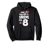 Start Your Sirens I am 8 Ans 8th Birthday Kid Sweat à Capuche
