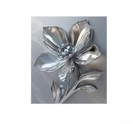 Startbuymore Autocollants floraux métalliques à base de PVC pour décoration d'appareils de cuisine, convient pour réfrigérateur, lave-vaisselle, four et panneaux de table de cuisson