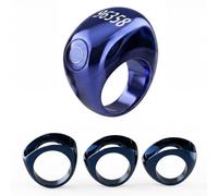 Startbuymore Bague intelligente pour entraînement Zikr avec compteur LED 99999 Tailles de bande réglables 5 rappels quotidiens et autonomie de la batterie 45 mAh (bleu)