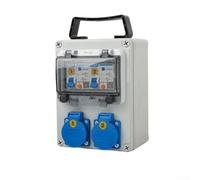 Startbuymore Boîtier de prise portable avec protection de circuit intégré pour distribution d'énergie industrielle dans des conditions humides (A)