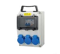 Startbuymore Boîtier de prise portable avec protection de circuit intégré pour distribution d'énergie industrielle dans des conditions humides (B)