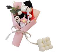 Startbuymore Bouquet de roses au crochet fait à la main avec des nuances de design coréen destinées à l'obtention d'un diplôme et à la réussite (B)