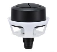 Startbuymore Bouton de chasse d'eau, bouton de vanne de vidange contrôlé par fil, pression latérale supérieure (noir)