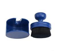 Startbuymore Brosse de brillance pour pneus avec support pour application sur pneus, jantes, roues, grilles, emblèmes, sièges en cuir, aérations, essuie-glaces, pare-chocs, et (bleu)