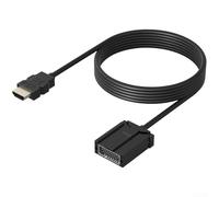 Startbuymore Câble de voiture compatible HDTV de type A vers E de 1,5 m avec connecteur mâle et fil de cuivre sans oxygène pour une meilleure qualité audio et vidéo (public)