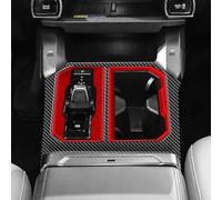 Startbuymore Cadre de protection pour panneau de changement de vitesse de voiture pour Toyota RAV4 2026 + LHD, matériau ABS texturé en fibre de carbone, panneau de boîte de vitesses, accessoires