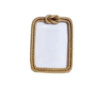 Startbuymore Cadre photo doré en forme de nœud métallique fabriqué à partir de résine, adapté à plusieurs tailles de photos, apportant une touche créative et d'élégance à n'importe quel espace (17 x