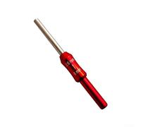 Startbuymore Canne à pêche à diamètre variable 8 à 2,6 cm Partie métallique pour réparation et personnalisation de canne à pêche sur glace (rouge)