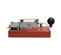 Startbuymore Clé télégraphique pour station radio avec modes manuels et automatiques, connexion USB pour des logiciels tels que LAKE, son et lumière pour une pratique efficace du code (B)