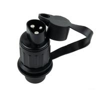 Startbuymore Connecteur électrique 12 V 3 broches avec joint d'étanchéité en silicone pour remorque et caravane compatible avec frein, clignotants et circuits d'alimentation auxiliaires