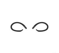 Startbuymore Crochets d'oreille en silicone souple pour Samsung Buds 4 et Buds 4 Pro offrant une prise en main fiable pendant l'activité physique et les voyages (Noir)
