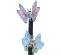 Startbuymore Décoration en forme de papillon en mouvement pour voitures en alliage stable avec design fonctionnel pour tableau de bord ou grille d'aération (B)