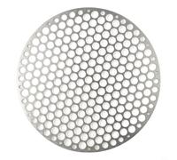 Startbuymore Grille de barbecue ronde en acier inoxydable avec petit trou pour une répartition homogène de la chaleur et four à charbon de bois pour une cuisson extérieure (30 cm)