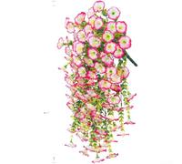 Startbuymore Guirlande artificielle Morning Glory conçue pour un affichage à long terme, 75 cm de long, arrangement à 5 branches, polyéthylène traité aux UV pour une stabilité extérieure (A)
